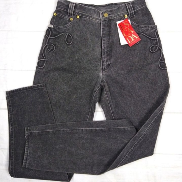 Escada Denim - NWT Escada Vintage High Waisted Black Jeans 27